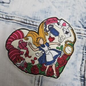 Alice In Wonderland Women's Light Blue Denim Jacket